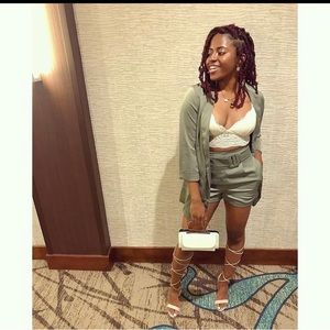 Fashion, nova olive blazer set - size US S. Only worn once